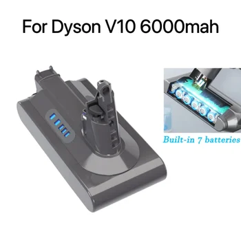 25.2 V 6000mAh Para Dyson V10 SV12 V10 Absoluto V10 Fofo ciclone V10 Bateria sem fio Aspirador de pó para Dyson V10 bateria