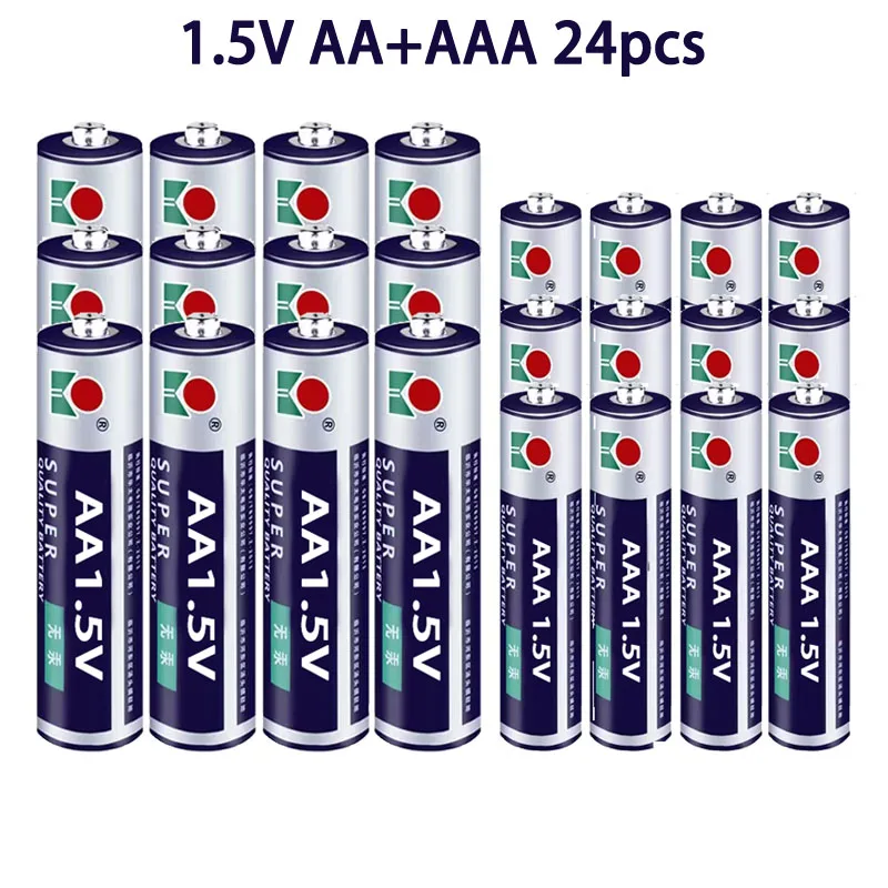 AA + AAA recarregáveis AA de 1,5 V 9800mAh/1,5 V AAA 8800mah bateria Alcalina lanterna brinquedos assista MP3 player substituir a bateria de Ni-Mh . ' - ' . 4