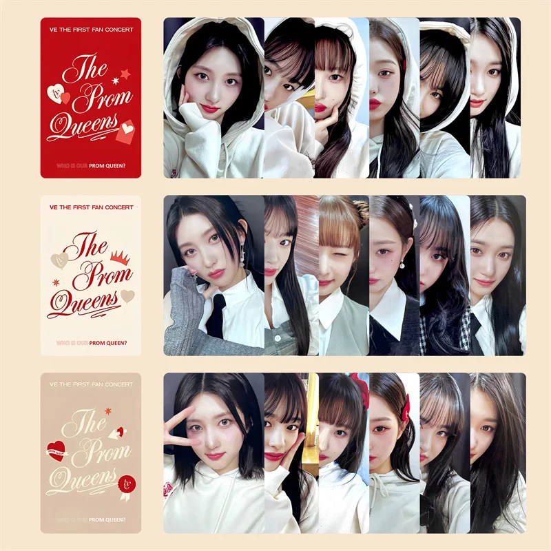 6pcs/set IVE Álbum LOMO Pequeno Cartão Jang Ganhou Young Lee Hyun Seo LIZ Fã de Coleta de Presente de cartão-Postal da Foto de Cartão Cartão Cartão de Kpop . ' - ' . 1