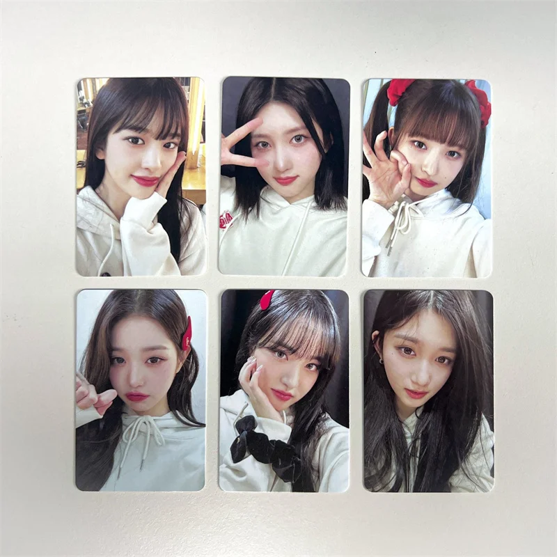6pcs/set IVE Álbum LOMO Pequeno Cartão Jang Ganhou Young Lee Hyun Seo LIZ Fã de Coleta de Presente de cartão-Postal da Foto de Cartão Cartão Cartão de Kpop . ' - ' . 3