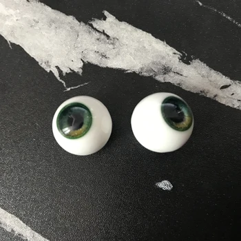 Nova Boneca de Olhos de Resina Pura Círculo globo Ocular 16mm DIY feito a mão da Boneca Acessórios globo Ocular Para BJD Boneca de Gesso Olhos