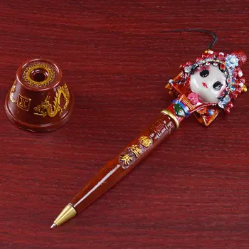 Estilo chinês Canetas Esferográficas de Pequim Ópera bonito canetas lembranças material de escritório canetas