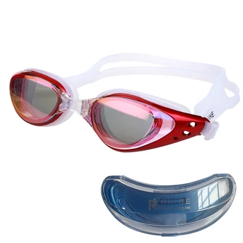 Não Embaciamento Anti-UV, Comprimento Ajustável Nadam Óculos de proteção Moda Reutilizáveis Ampla Visão do Olho Proteger Adultos Clara, Com Caixa de Armazenamento