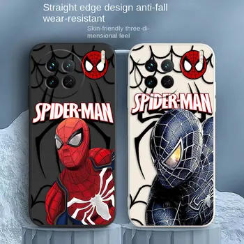 Marvel Red Black Spider-Man Caso De Telefone VIVO X21I X21S X23 X27 X30 X50 X60 X70 X90 5G PRO PLUS Cor do Líquido Caso Funda Shell