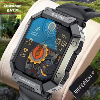 EFFEOKKI Ultra Smartwatch Homens Relógio Inteligente Robusto Militar Impermeável, Resistente à Categoria Profissional do Monitor de Ritmo Cardíaco para os Homens
