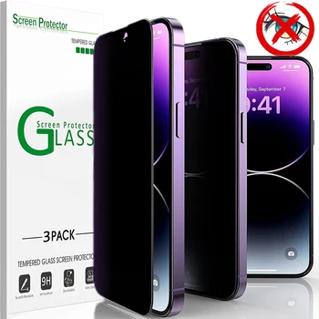 Anti Espião de Vidro Temperado de Protetor de Tela para o IPhone 15 Pro Max 15 Mais de Privacidade Películas de Protecção para Apple IPhone 15 15pro 15plus