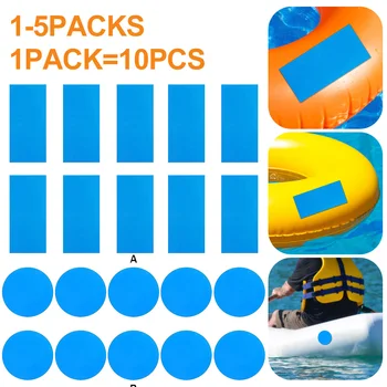 1-5Packs piscina de PVC de Reparação de Patch Colagem, Auto-Adesivas Subaquática Kit de Reparação de Acessórios para piscinas Infláveis Barco