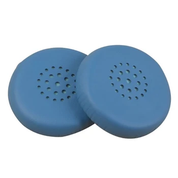 1Pair Almofadas de Ouvido de Espuma Almofada de Couro de Protecção para Sony WH-CH400 de Fone de ouvido(Azul)