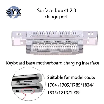 Para Microsoft Surface Livro 1 2 3 Teclado da Base de dados de placa-Mãe Porta de Carregamento de Fornecimento de Energia Ligados Com Built-in de Interface Cauda Plu